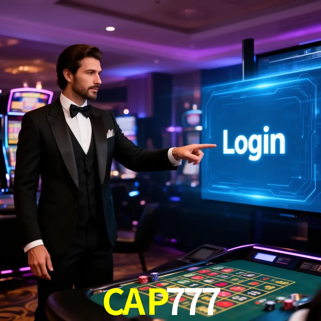 CAP777 Login - OTP, cuenta y soporte Pantalla CAP777 Login con OTP, contraseña, cuenta segura y soporte móvil